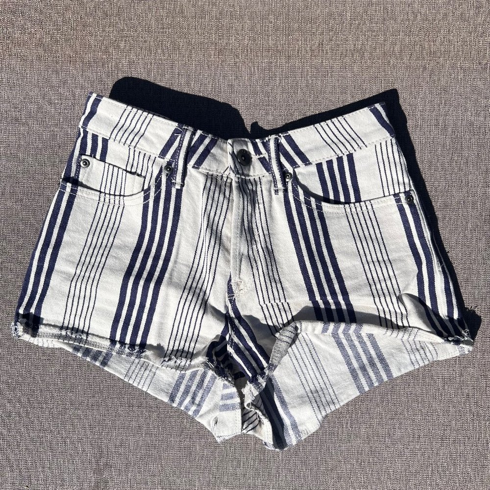 Roxy stripped denim shorts